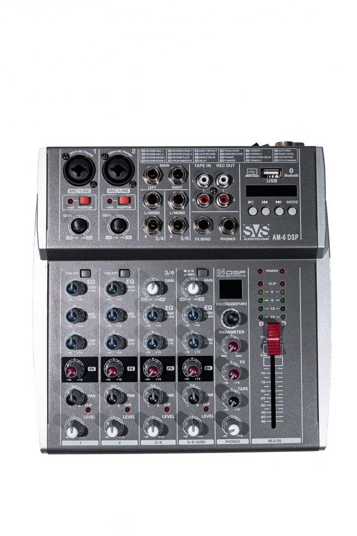 SVS Audiotechnik mixers AM-6 DSP Микшерный пульт аналоговый, 6-канальный SVS Audiotechnik mixers в Ангарске