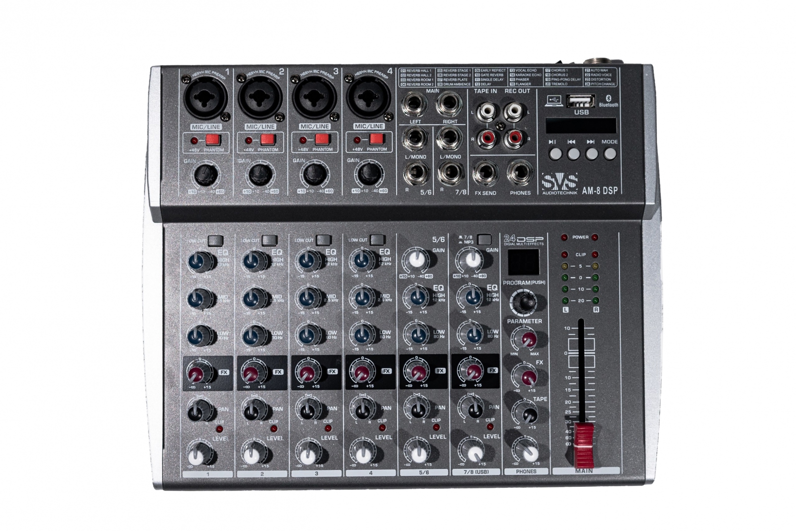 SVS Audiotechnik mixers AM-8 DSP Микшерный пульт аналоговый, 8-канальный в Ангарске