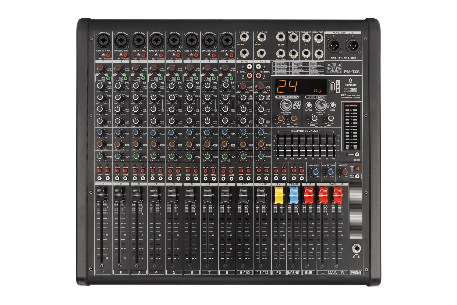 SVS Audiotechnik mixers PM-12A Активный аналоговый микшерный пульт, 12-канальный в Ангарске